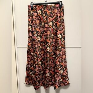 Loft Paisley Print Long Skirt